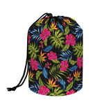 Tropical Bird Of Paradise Pattern Print Drawstring Makeup Bag