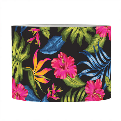 Tropical Bird Of Paradise Pattern Print Drum Lamp Shade