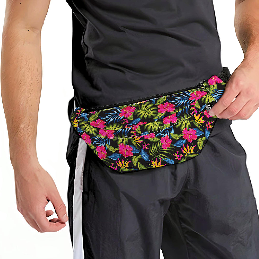 Tropical Bird Of Paradise Pattern Print Fanny Pack