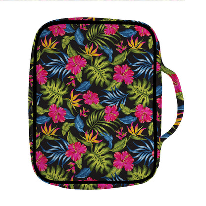 Tropical Bird Of Paradise Pattern Print Front Pocket Bible Bag