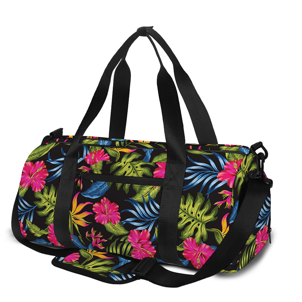 Tropical Bird Of Paradise Pattern Print Gym Bag
