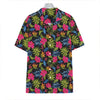 Tropical Bird Of Paradise Pattern Print Hawaiian Shirt