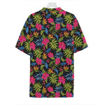 Tropical Bird Of Paradise Pattern Print Hawaiian Shirt