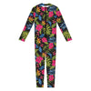 Tropical Bird Of Paradise Pattern Print Jumpsuit