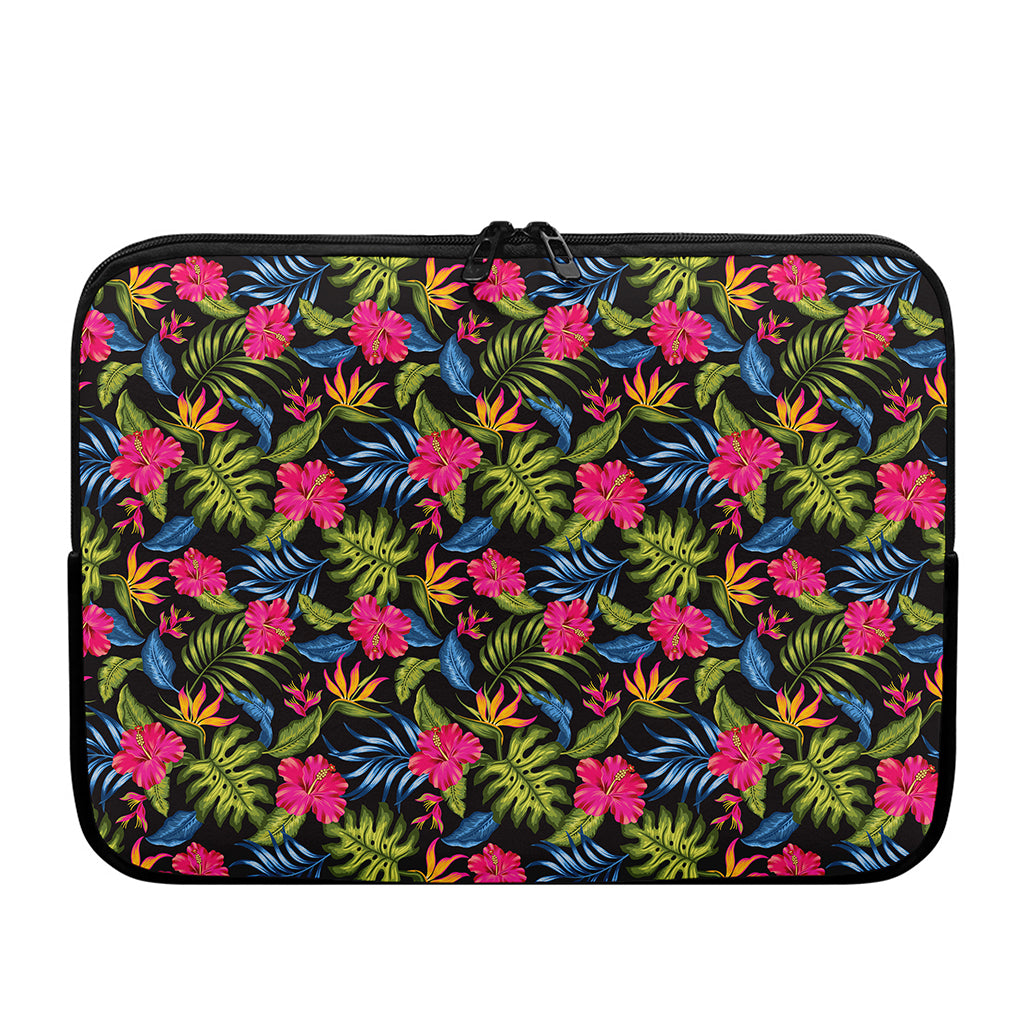 Tropical Bird Of Paradise Pattern Print Laptop Sleeve