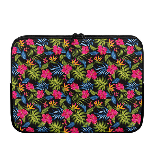 Tropical Bird Of Paradise Pattern Print Laptop Sleeve