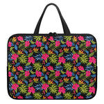 Tropical Bird Of Paradise Pattern Print Laptop Sleeve With Handle