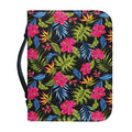 Tropical Bird Of Paradise Pattern Print Leather Bible Cover