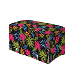 Tropical Bird Of Paradise Pattern Print Leather Tissue Box Cover