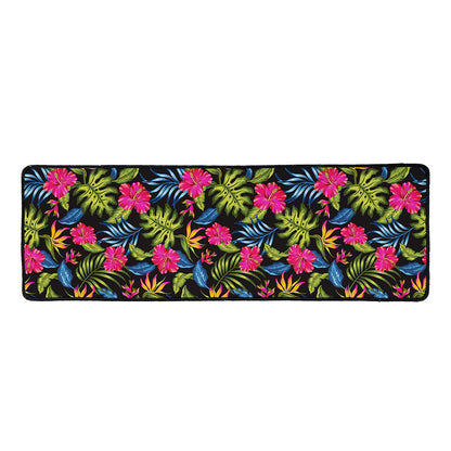 Tropical Bird Of Paradise Pattern Print Long Kitchen Mat