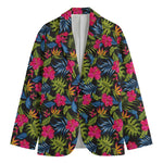 Tropical Bird Of Paradise Pattern Print Men's Blazer