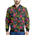 Tropical Bird Of Paradise Pattern Print Men's Bomber Jacket