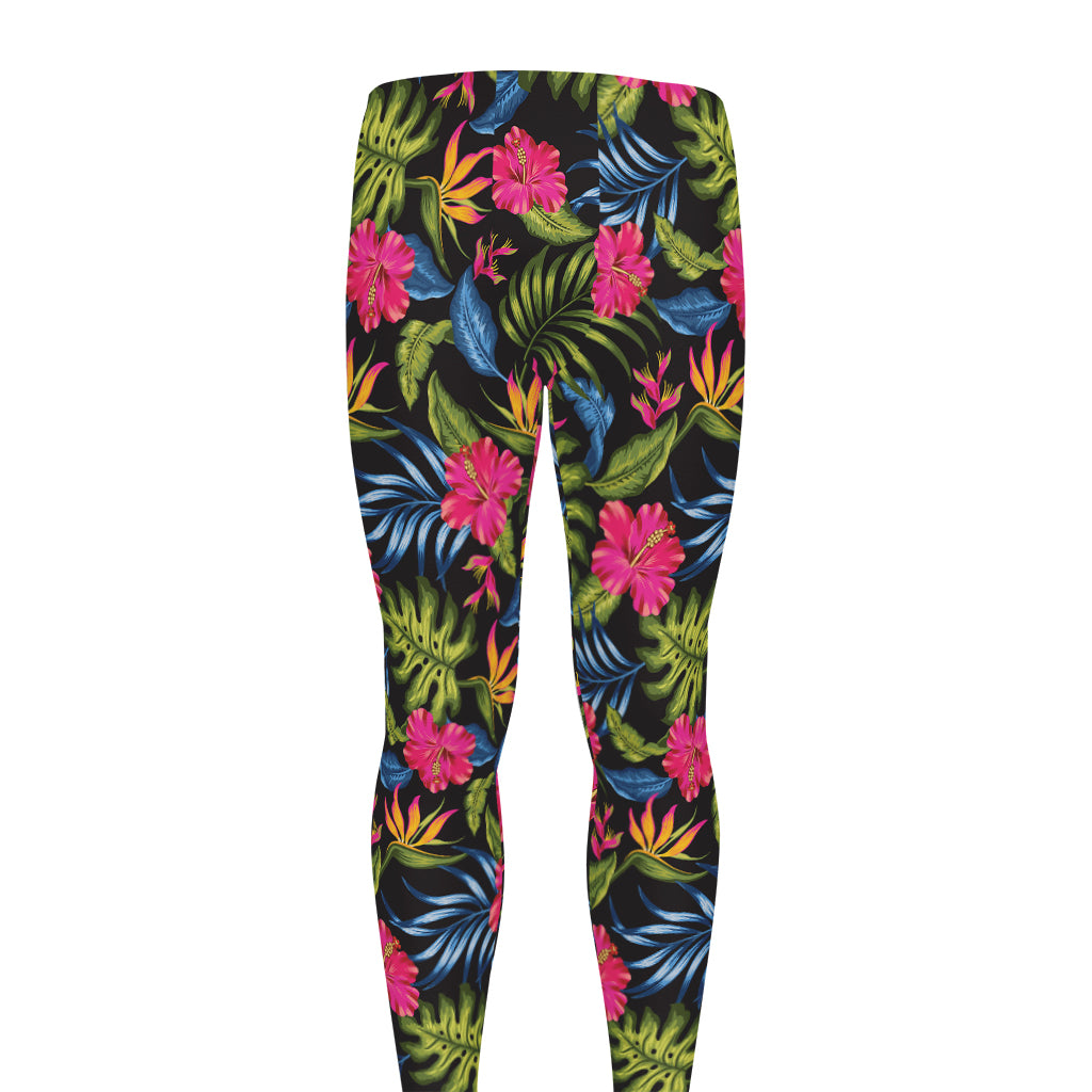 Tropical Bird Of Paradise Pattern Print Men's leggings