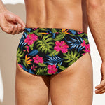 Tropical Bird Of Paradise Pattern Print Men's Swim Briefs