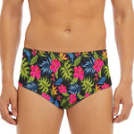 Tropical Bird Of Paradise Pattern Print Men's Triangle Swim Briefs