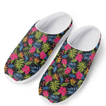 Tropical Bird Of Paradise Pattern Print Mesh Casual Shoes