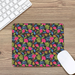 Tropical Bird Of Paradise Pattern Print Mouse Pad