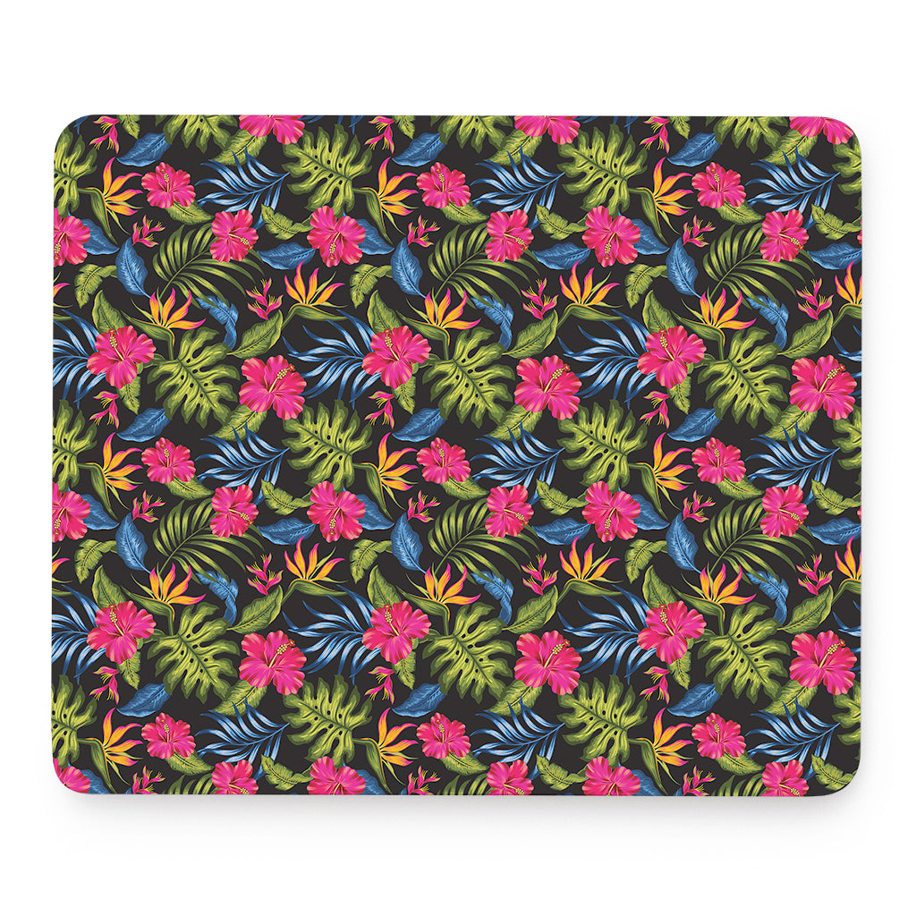Tropical Bird Of Paradise Pattern Print Mouse Pad