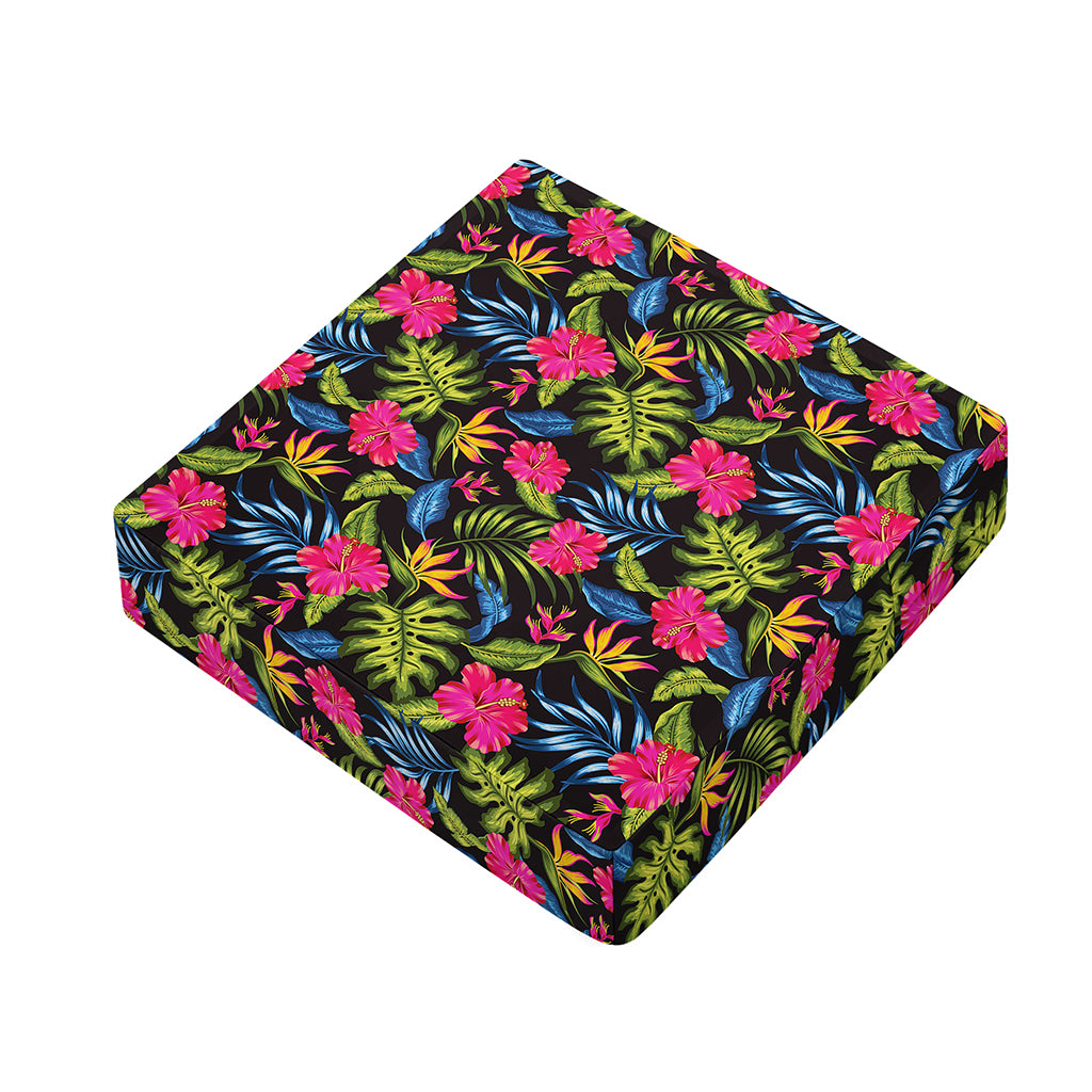 Tropical Bird Of Paradise Pattern Print Outdoor Seat Cushion Cover