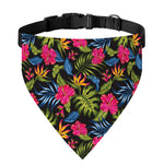 Tropical Bird Of Paradise Pattern Print Over The Collar Dog Bandana