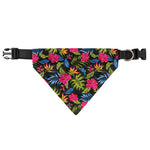 Tropical Bird Of Paradise Pattern Print Over The Collar Dog Bandana
