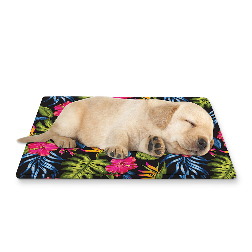 Tropical Bird Of Paradise Pattern Print Pet Cooling Mat Cover