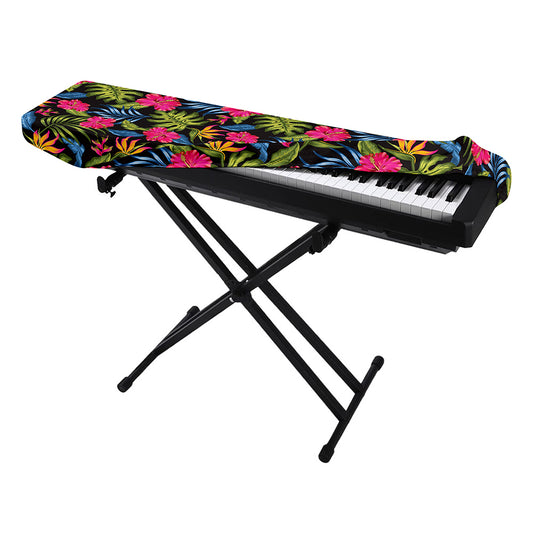 Tropical Bird Of Paradise Pattern Print Piano Keyboard Cover