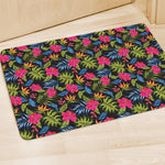 Tropical Bird Of Paradise Pattern Print Polyester Doormat
