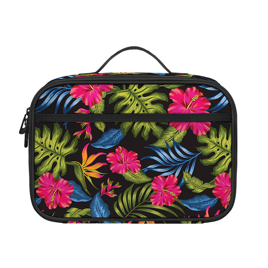 Tropical Bird Of Paradise Pattern Print Portable Lunch Bag