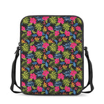 Tropical Bird Of Paradise Pattern Print Rectangular Crossbody Bag