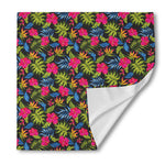 Tropical Bird Of Paradise Pattern Print Silk Bandana
