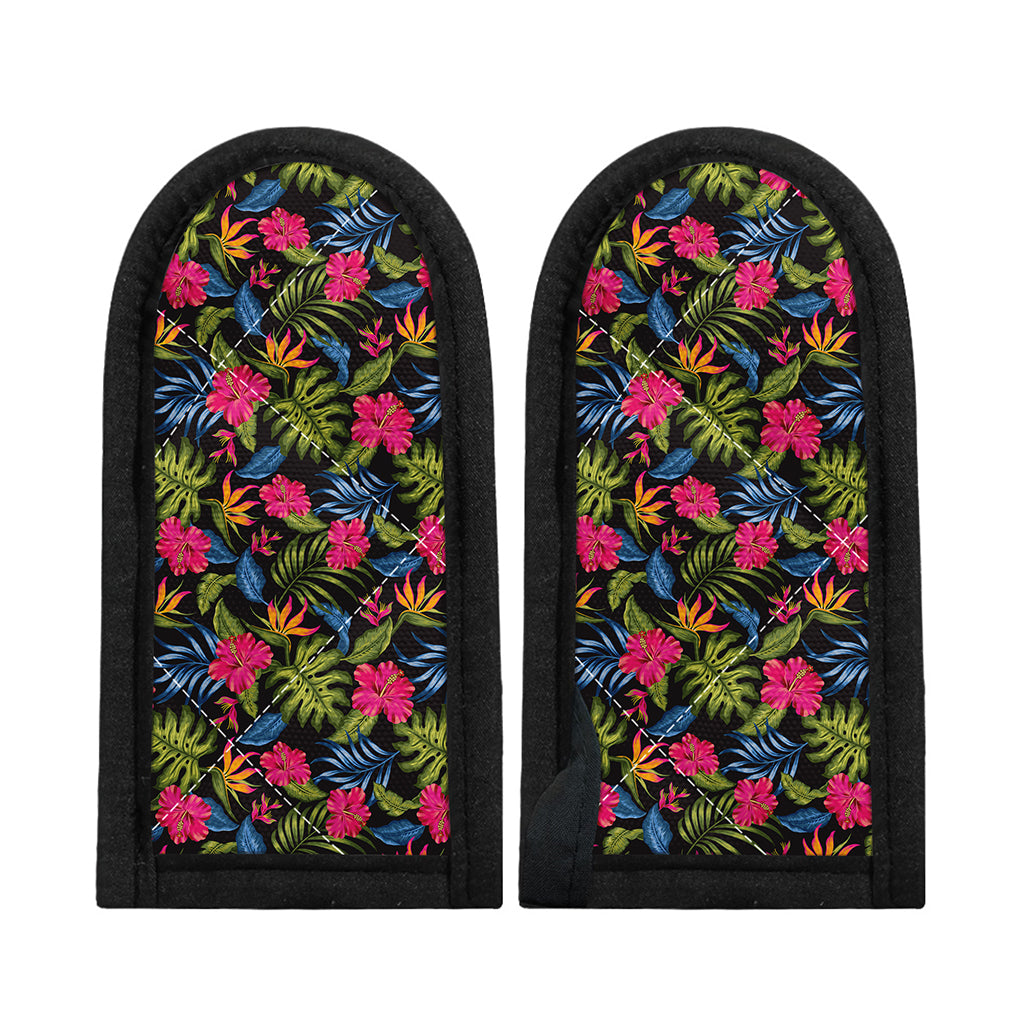 Tropical Bird Of Paradise Pattern Print Skillet Handle Cover