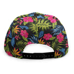 Tropical Bird Of Paradise Pattern Print Snapback Cap