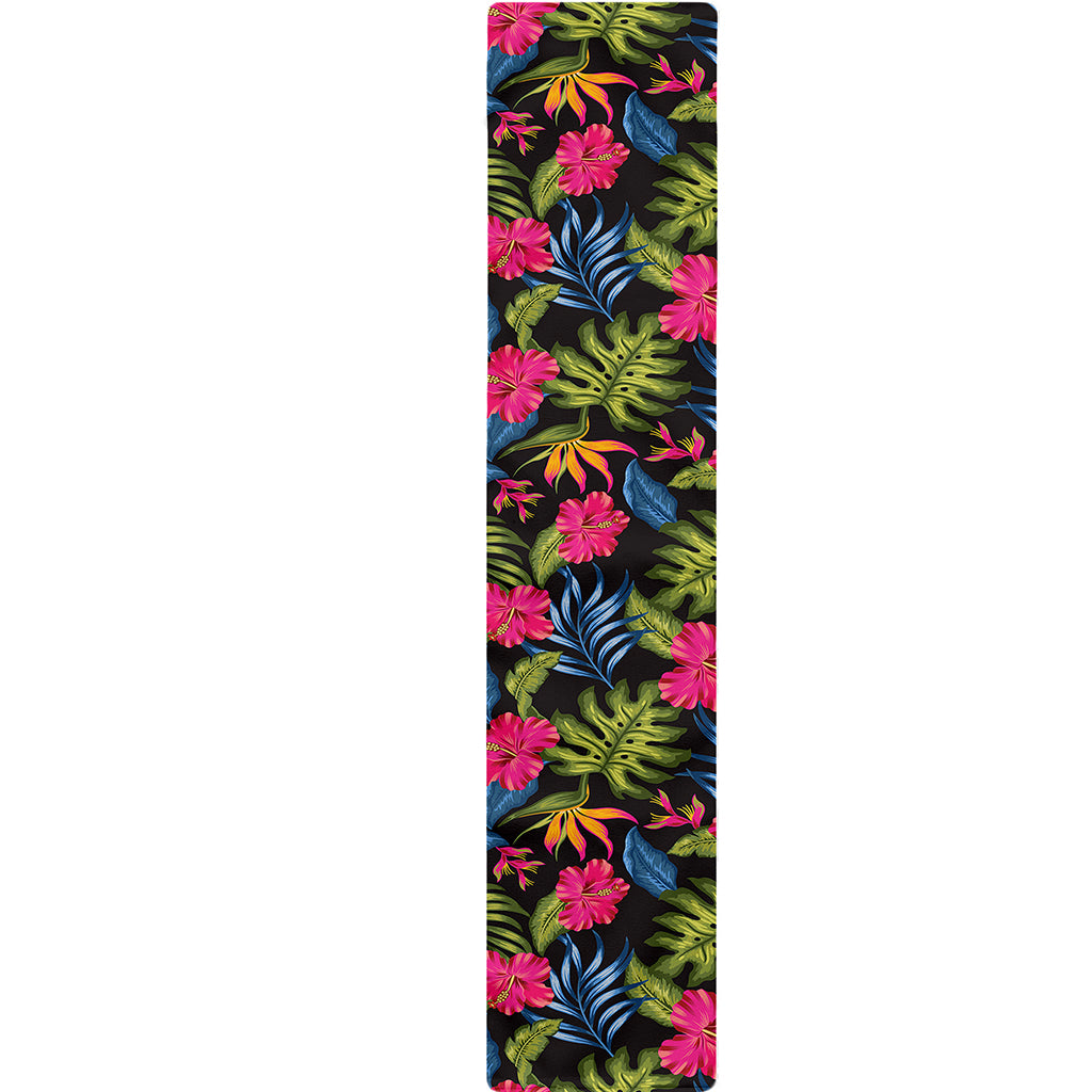 Tropical Bird Of Paradise Pattern Print Table Runner