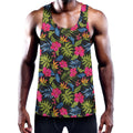 Tropical Bird Of Paradise Pattern Print Men's Workout Tank Top