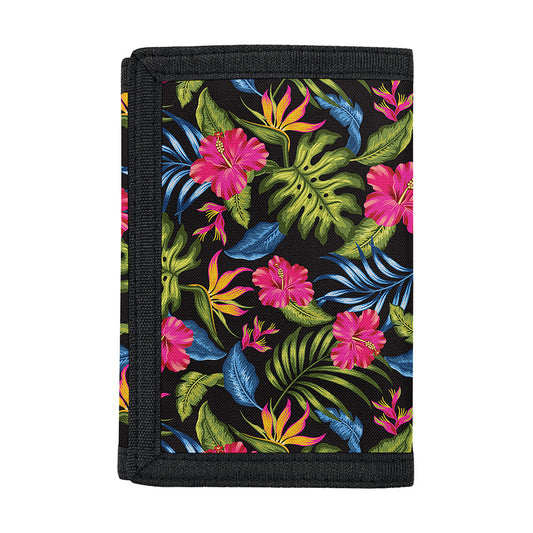Tropical Bird Of Paradise Pattern Print Trifold Wallet