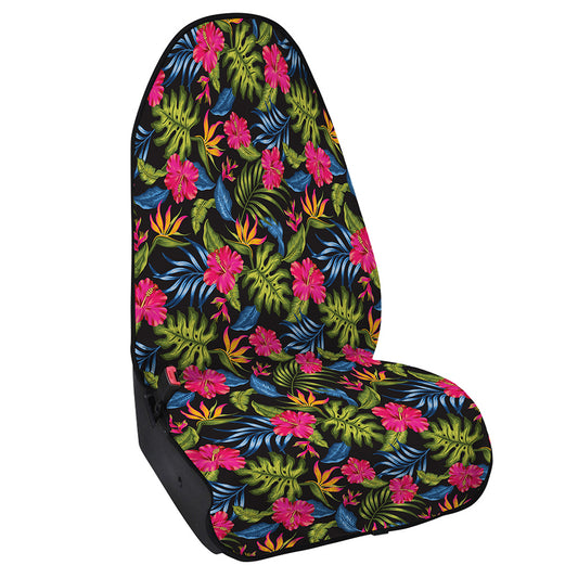 Tropical Bird Of Paradise Pattern Print Waterproof Car Seat Cover