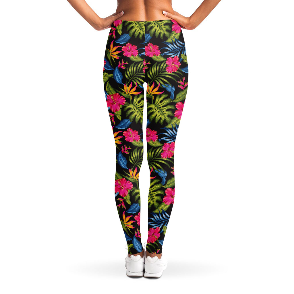 Tropical Bird Of Paradise Pattern Print Women's Leggings