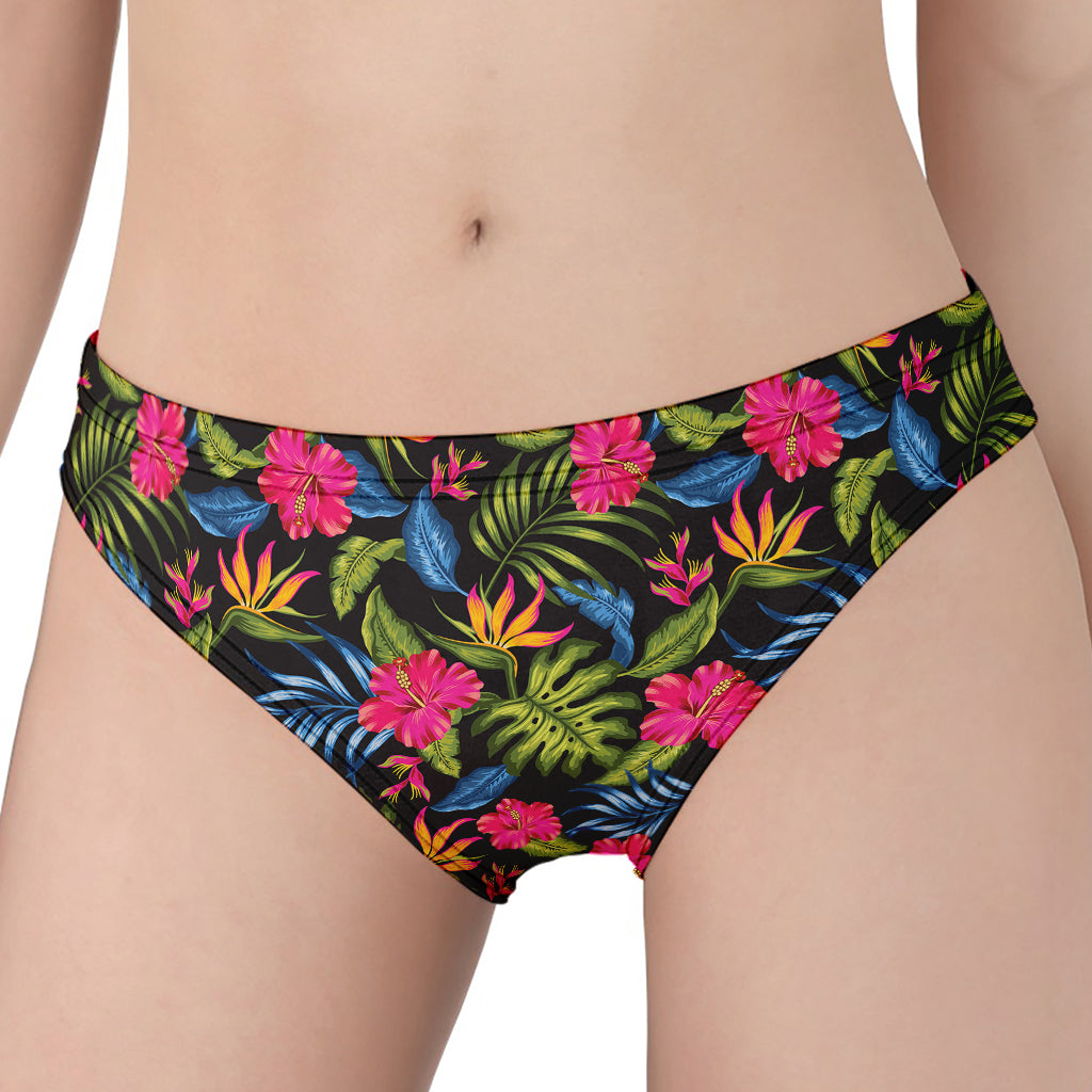 Tropical Bird Of Paradise Pattern Print Women's Panties