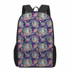 Tropical Buddha Print 17 Inch Backpack