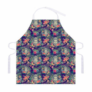 Tropical Buddha Print Adjustable Apron