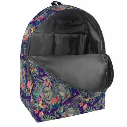 Tropical Buddha Print Backpack
