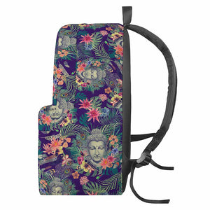 Tropical Buddha Print Backpack