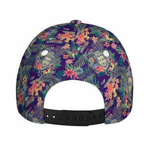 Tropical Buddha Print Baseball Cap