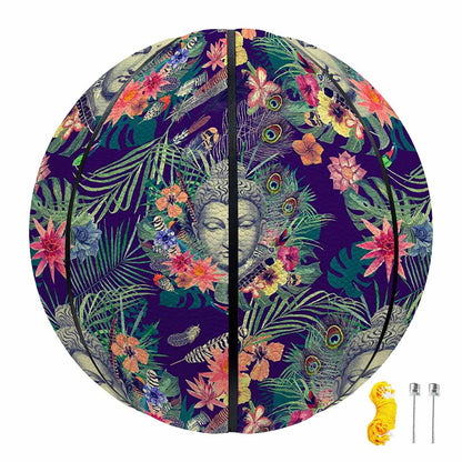 Tropical Buddha Print Basketball
