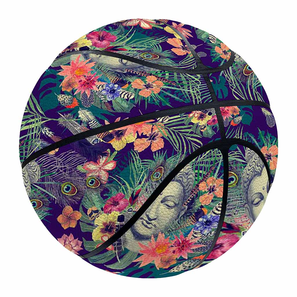 Tropical Buddha Print Basketball