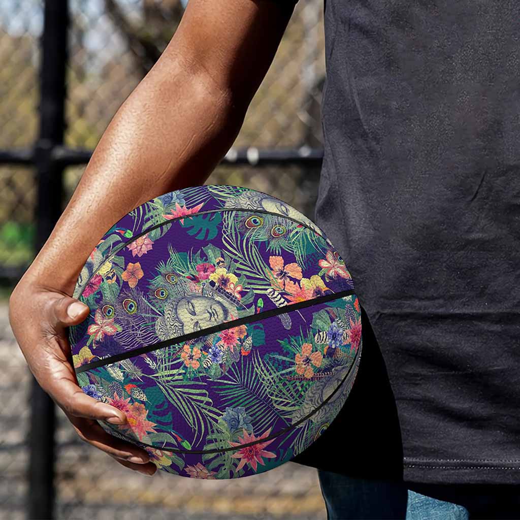 Tropical Buddha Print Basketball