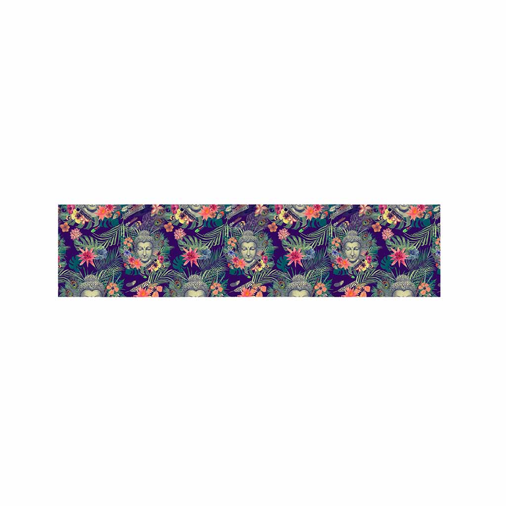 Tropical Buddha Print Bed Runner