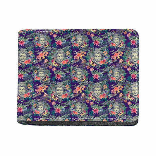 Tropical Buddha Print Bifold Wallet