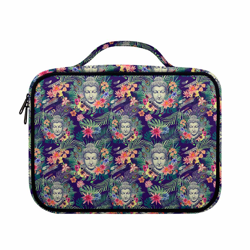 Tropical Buddha Print Briefcase Bible Bag